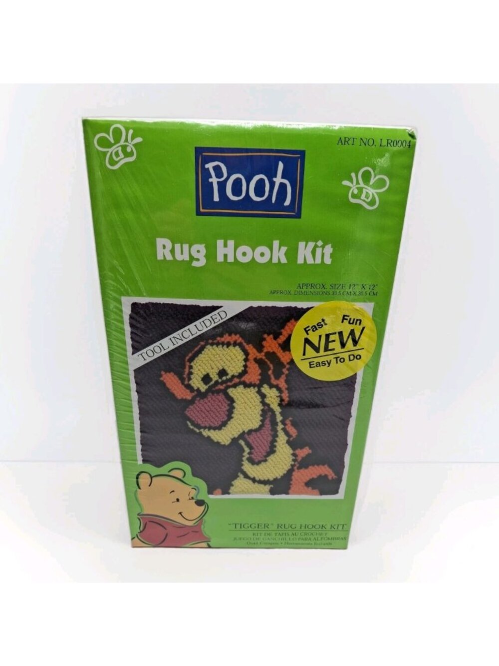 NEW Winnie The Pooh TIGGER Rug Hook Kit Tool Included 12 x12 Disney Caron Int.